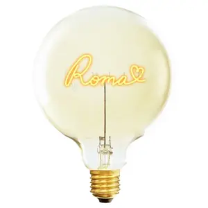 Lampadina E27 da tavolo Message in the Bulb Love roma image-0