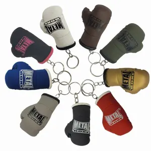 Lot de 10 porte-clé mini gant Metal Boxe image-0