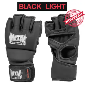 Gloves of mma competition without thumb Metal Boxe image-0