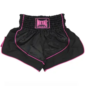 mbtex104np-thai-boxing-shorts-fur-damen-metal-boxe-schwarz-rosa