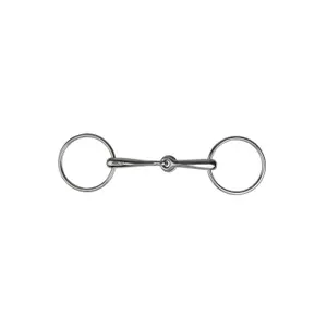 Two-ring snaffle bit in stainless steel Metalab image-0