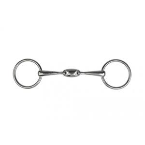 Two-ring snaffle bit for double break horse Metalab image-1