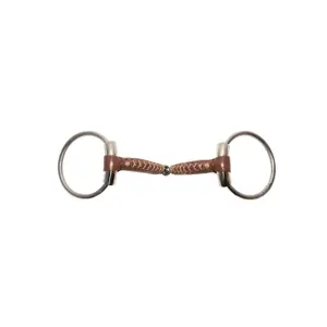 Two-ring snaffle bit Metalab Pinchless