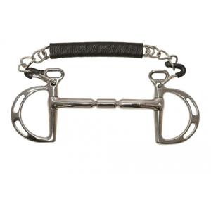 590066125-spansk-bidsel-til-lige-hest-metalab-elite-solv-sort-125-mm