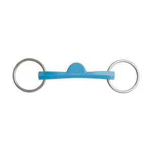 2 ring bit voor recht halfmaan paard Metalab Flexi image-0