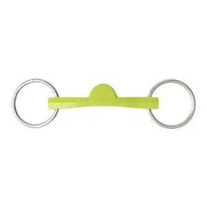 2 ring bit voor halve maan paarden Metalab Flexi Soft image-0