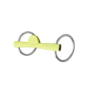 2 ring bit voor halve maan paarden Metalab Flexi Soft image-1