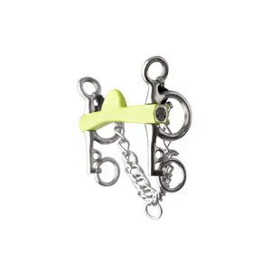 Pelham pour cheval demi-lune branches courtes Metalab Flexi Soft image-1