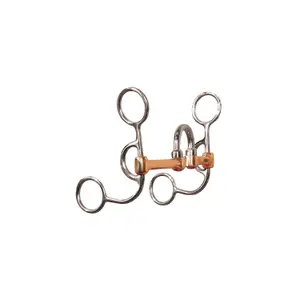 Mors western snaffle voor paard in roestvrij staal Metalab image-0