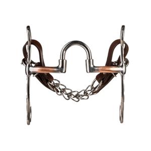 mo00859-mors-snaffle-western-per-cavallo-con-barre-rivestite-in-rame-e-aste-corte-incise-metalab-bf-argento-13-cm
