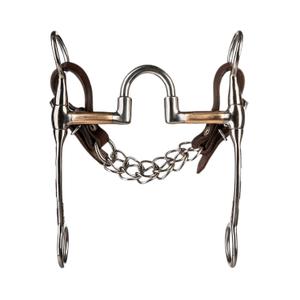 mo00876-mors-western-snaffle-per-cavallo-con-barre-rivestite-in-rame-e-anelli-medi-incisi-metalab-bf-argento-13-cm