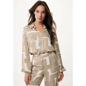 Women's Long Sleeve Blouse with Graphic Patterns Mexx image-1