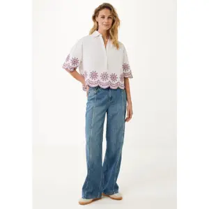 Woman's embroidered blouse Mexx image-4