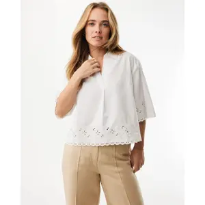 Embroidered Short Sleeve Blouse for Women Mexx image-1