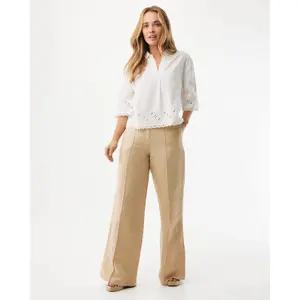 Embroidered Short Sleeve Blouse for Women Mexx image-4