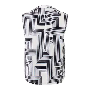 Ärmlös blus med geometriskt mönster dam Mexx image-1