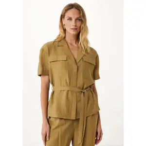 Linen blouse for women Mexx Safari image-1