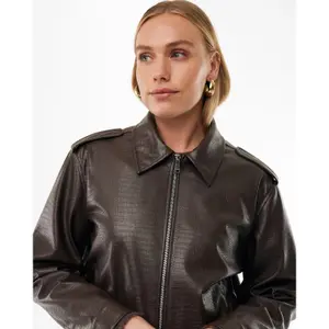 Veste en cuir femme Mexx Croco image-5