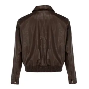 Veste en cuir femme Mexx Croco image-1