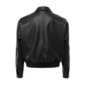 Veste en cuir femme Mexx Croco image-1