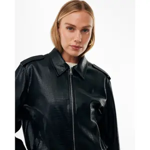 Veste en cuir femme Mexx Croco image-3