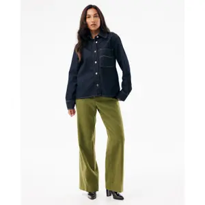 Square Denim Jacket with Chevron Pattern Women Mexx image-1