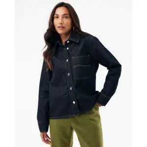 Square Denim Jacket with Chevron Pattern Women Mexx image-3