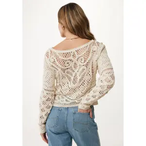 Women's crochet jumper Mexx image-3