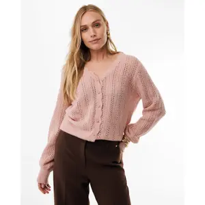Women’s Openwork Cable Knit Cardigan Mexx image-2