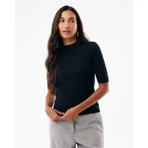 Women's Round Neck Embellished T-Shirt Mexx image-2