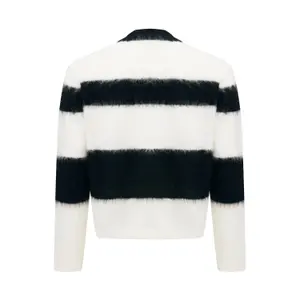 Women's Striped Fuzzy Knit Cardigan Mexx image-1