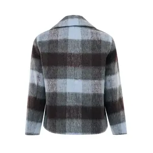 Korte dubbelgeknoopte geruite blazer dames Mexx image-1