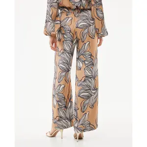 Pantaloni larghi con motivo floreale grafico donna Mexx image-3