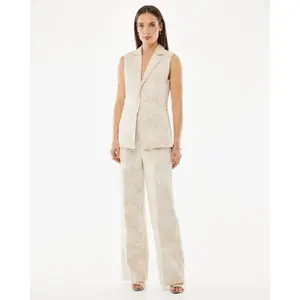Women's Trousers Mexx Flower jacquard straight leg image-3