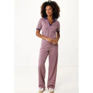 Women's straight leg jacquard trousers Mexx image-4