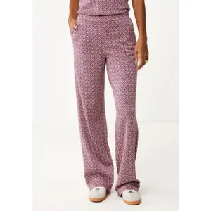 Women's straight leg jacquard trousers Mexx image-1