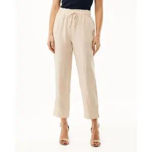Women's Tapered Linen Trousers Mexx image-1