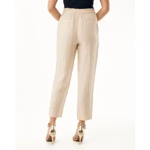 Women's Tapered Linen Trousers Mexx image-3