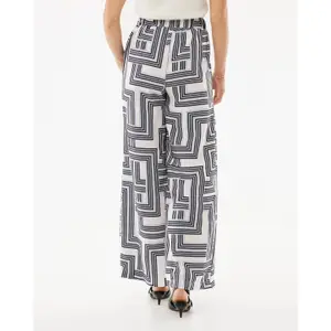 Women’s Wide-Leg Geometric Print Trousers Mexx image-3