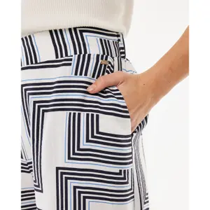 Women’s Wide-Leg Geometric Print Trousers Mexx image-5