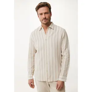 Striped linen-blend shirt Mexx image-1