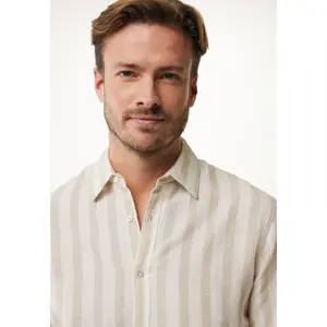 Striped linen-blend shirt Mexx image-5