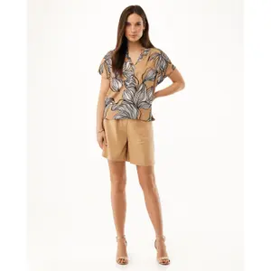 Shorts da donna in misto lino Mexx image-3