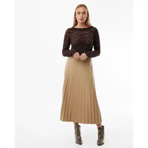Jupe plissée en PU lisse femme Mexx image-3