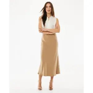 Satin midi skirt for women Mexx image-4
