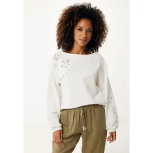 Embroidered boat neck women's sweatshirt Mexx image-1
