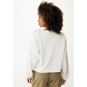 Embroidered boat neck women's sweatshirt Mexx image-3