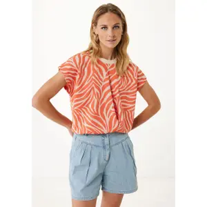 Women's Jacquard Pattern Jersey Blouse Mexx image-1