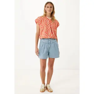 Women's Jacquard Pattern Jersey Blouse Mexx image-4
