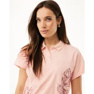 Embroidered women's polo Mexx image-5